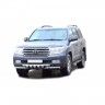Защита переднего бампера «Труба двойная» Люкс (d63,5) для Toyota Land Cruiser 200 (2007-2011)(Окрашенное) купить недорого с доставкой в Магнитогорск