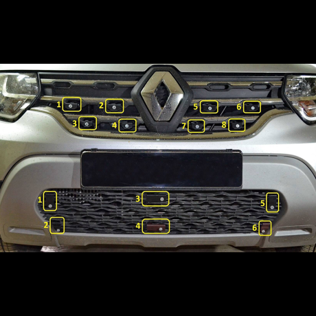 Заглушка №1 (верх) "КАРТ" для Renault Duster 2 (с 2021 г.в.) купить недорого с доставкой в Магнитогорск