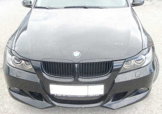 Накладки на фары (реснички) для BMW 3 Series (E90) (2005-2012) купить недорого с доставкой в Магнитогорск