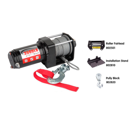 Лебедка для квадроцикла "Master Winch" PM3500, электрическая, 12В купить недорого с доставкой в Магнитогорск