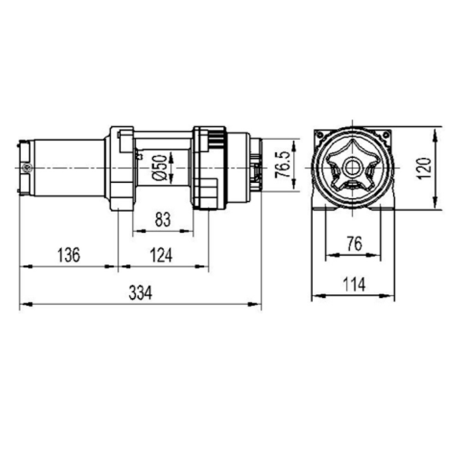 Лебедка для квадроцикла "Master Winch" Х2500, электрическая, 12В купить недорого с доставкой в Магнитогорск