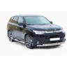 Защита порогов «Труба с проступью» (d76) для Mitsubishi Outlander (2014-2016)(Окрашенное) купить недорого с доставкой в Магнитогорск