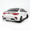 Бампер задний "Kudos" под раздвоенный глушитель для Kia Rio (2017-2020) купить недорого с доставкой в Магнитогорск