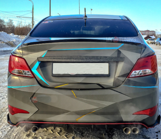 Лип-Спойлер "HS-1" для Hyundai Solaris (2010-2016) купить недорого с доставкой в Магнитогорск