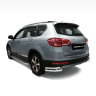 Защита заднего бампера двойная угловая d63/51мм (НПС) HAVAL H6 (2014-н.в.) купить недорого с доставкой в Магнитогорск