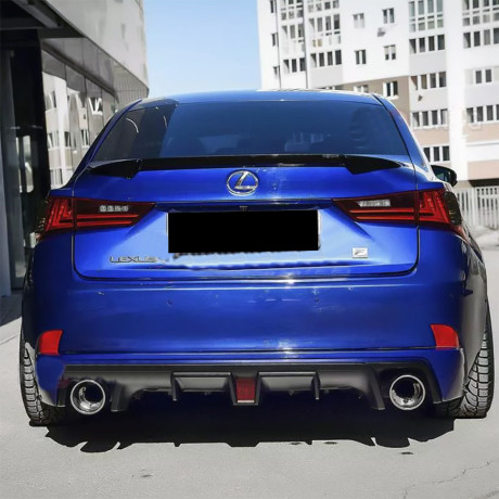 Диффузор заднего бампера №2 (с килями и стоп сигналом) для Lexus IS III (2013-2022) купить недорого с доставкой в Магнитогорск