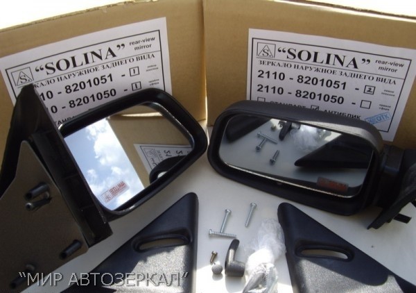 Зеркала заднего вида B@3 2110 "SOLINA", штатные купить недорого с доставкой в Магнитогорск