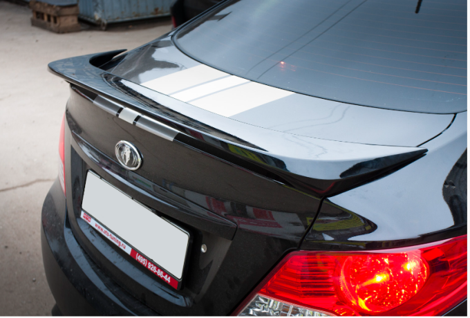 Спойлер высокий для Hyundai Solaris (2010-2016) купить недорого с доставкой в Магнитогорск