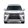 Защита переднего бампера двойная d63/63мм (НПС) LEXUS 450D (2015-н.в.) купить недорого с доставкой в Магнитогорск