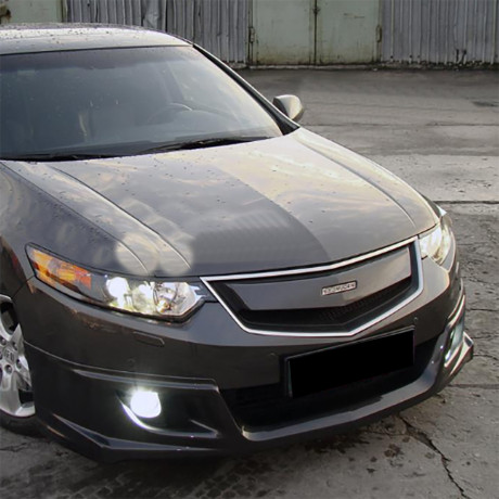 Вставка в оригинальную решетку радиатора (в сборе) "MUGEN Style" для Honda Accord VIII (2008-2010) купить недорого с доставкой в Магнитогорск